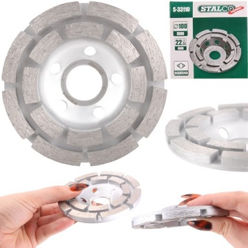 TARCZA DIAMENTOWA SZLIFIERSKA KAMIENIA BETONU SOLIDNA SZLIFOWANIA 100 mm
