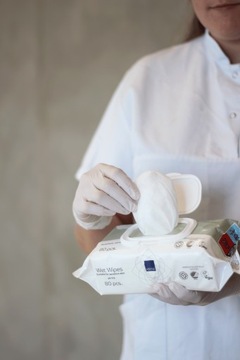 ВЛАЖНЫЕ САЛФЕТКИ Большие 20х27 для взрослых ABENA 80 шт противоаллергические