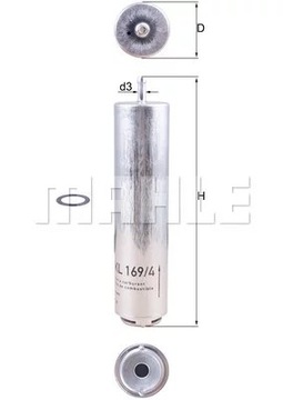 KNECHT KL 169/4D BMW ТОПЛИВНЫЙ ФИЛЬТР