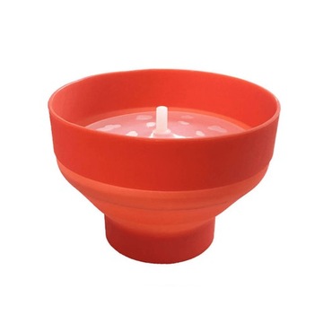 Силиконовая чаша для приготовления попкорна в микроволновке.