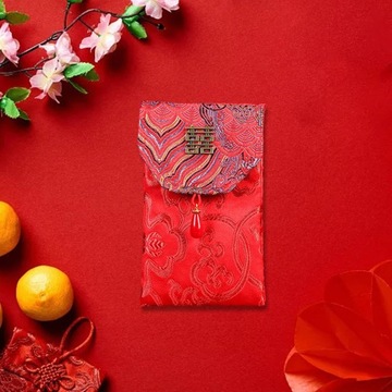 Китайский Лунный Новый Год Красный Конверт Денег Подарочный Стиль C Вертикальный