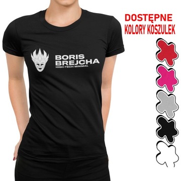 DAMSKA KOSZULKA Z NADRUKIEM DLA NIEJ BORIS BREJCHA HIGH TECH MINIMAL - XS
