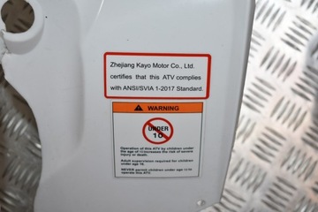 Пластиковый обтекатель переднего крыла KAYO PREDATOR 125