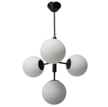 Lampa NA HAK sufitowa TSP4-k51-e14-cz do LED szklany klosz Nowoczesny