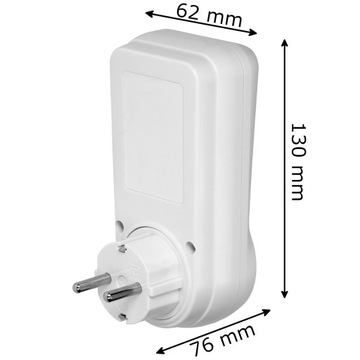 Watomierz Licznik Poboru Prądu Podświetlany SCHUKO