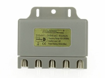 PRZEŁĄCZNIK DiSEqC SAT 4/1 Micro Germany WSG, zewnętrzny