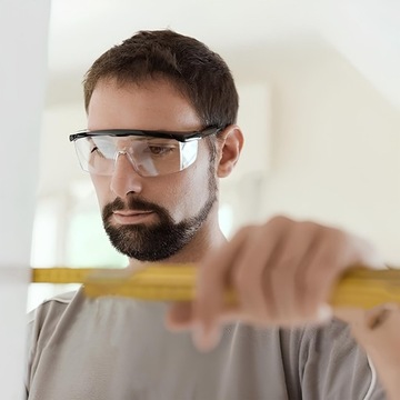 OKULARY OCHRONNE PRZECIWODPRYSKOWE BEZBARWNE GOGLE BHP OCHRONA WZROKU