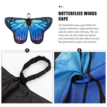 КОСТЮМ БАБОЧКИ КРЕСТ БАБОЧКИ СИНИЕ КРЫЛЬЯ ФЕИ