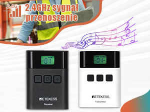 Приборы системы Retekess TT122 Tour Guide, Аудиогид, 150м, УВЧ