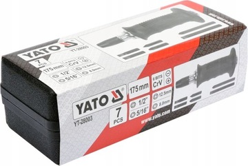 YATO YT-28003 УДАРНАЯ ОТВЕРТКА ДЛЯ НАПРЯЖЕНИЯ CRV 6 НАКОНЕЧНИКОВ 175 мм