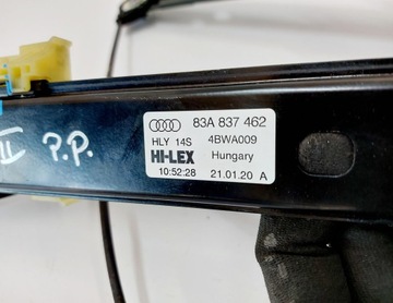 AUDI Q3 83A 3F 20R. MECHANIZMUS ZVEDÁK OKNO PŘEDNÍ PRAVÝ 83A837462