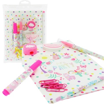 HAPPY ZOO notes ołówek długopis temperówka gumka