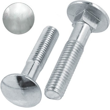 M 12x80 ŚRUBA ZAMKOWA GRZYBKOWA OCYNK ŚRUBY 1kg 12 sztuk