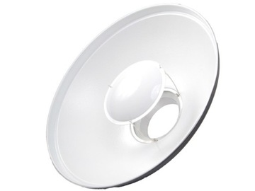 BEAUTY DISH BIAŁY 55cm SŁONECZKO CZASZA + DYFUZOR