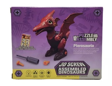 DINOZAUR DO SKRĘCANIA PUZZLE 3 D