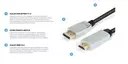 DISPLAYPORT DP v1.4 — HDMI v2.0 АДАПТЕРНЫЙ КАБЕЛЬ 4K