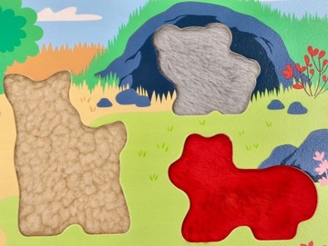 PUZZLE DREWNIANE 3D DOTYKOWE ZMYSŁOWE ZABAWKA ROZWOJOWA DLA MALUCHÓW 12m+
