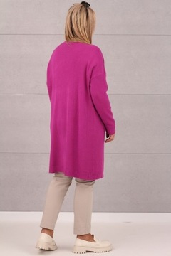 МОДНЫЙ КАРДИГАН БОЛЬШОГО РАЗМЕРА СВОБОДНЫЙ ДЛИННЫЙ ЭЛЕГАНТНЫЙ ПРОСТОЙ ДЖЕМПЕР ОВЕРСАЙЗ