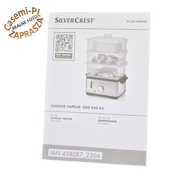 Пароварка Silvercrest Для бережного и здорового приготовления пищи 950 Вт