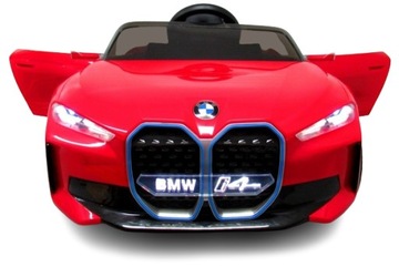 BMW i4 Czerwony Auto na akumulator EVA Skóra pilot