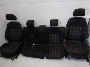VW POLO V 6R GTI 5D FOTEL FOTELE KANAPA KOMPLET