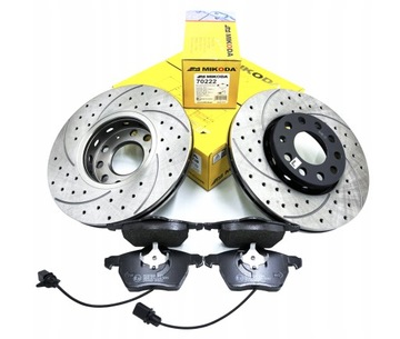 Tarcze + Klocki MIKODA TUNING AUDI A4 B6 B7 A6 C5 PRZÓD 312mm