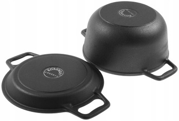 Чугунный казан для костра, 8л, казан для приготовления пищи на костре, сковорода