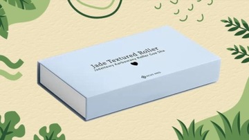 ВАЛИК ДЛЯ ЛИЦА ГОФРИРОВАННЫЙ НЕФРИТОВЫЙ МАССАЖНЫЙ ВАЛИК 15 СМ НАТУРАЛЬНЫЙ УСПОКАИВАЮЩИЙ