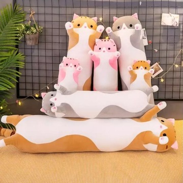ДЛИННАЯ ПЛЮШЕВАЯ ПОДУШКА KITTY CAT MASCOT 90 СМ XXL