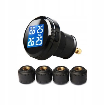 Monitor ciśnienia w oponach z 4 Czujniki TPMS