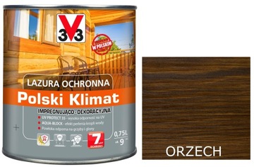Lazura V33 Polski Klimat 7 lat Orzech 750ml