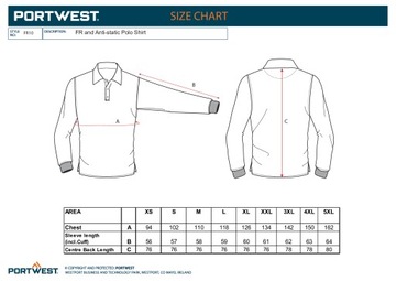 ФУТБОЛКА-ПОЛО PORTWEST WELDING ОГНЕСТОЙКАЯ FR10