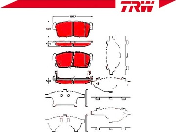 KLOCKI HAMULCOWE SUZUKI PRZÓD ALTO 1,0 09- TRW