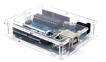 Акриловый чехол для Arduino Uno, прозрачный, закрытый, низкий