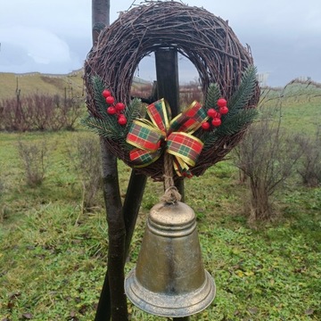 НАТУРАЛЬНЫЙ РОЖДЕСТВЕНСКИЙ ВЕНОК, РОЖДЕСТВЕНСКИЙ КРЕМ, В СКАНДИНАВСКОМ СТИЛЕ