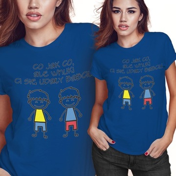 KOSZULKA T-SHIRT DZIEŃ BABCI 2XL WNUKI CI SIĘ UDAŁY BABCIU PREZENT JAKOŚĆ