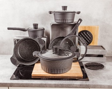 Набор горшков Zilner MARBLE PREMIUM 11 шт. ЗЛ-8514