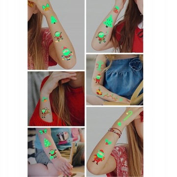 Татуировки детские СВЕТЯЩИЕСЯ В ТЕМНОТЕ 15 ДЕТСКИЙ ЛИСТ 170 шт.