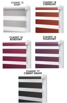 Rolety Dzień Noc na wymiar z napinaczem 29x215 cm