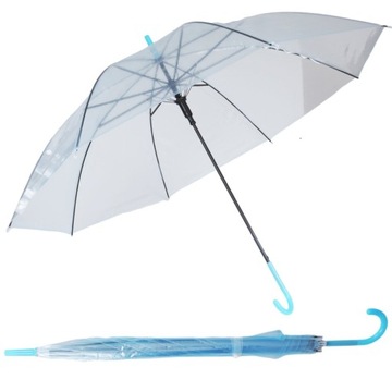 PARASOL PARASOLKA PRZEZROCZYSTA ŚLUB TRANSPARENTNA