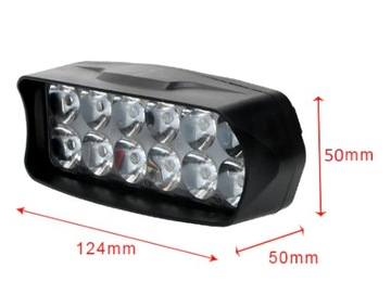 ГАЛОГЕННАЯ ФАРА 12x LED МОТОЦИКЛ QUAD
