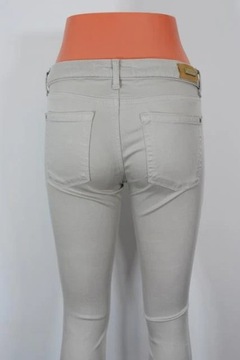 Spodnie rurki szare ZARA jeansowe 34 xs