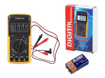 Цифровой мультиметр-тестер иглы DT-9205A