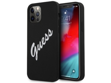 Задники Guess для Apple iPhone 12 Pro Max черные