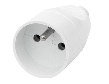 GNIAZDO ELEKTRYCZNE SIECIOWE POJEDYNCZE Z UZIEMIEN