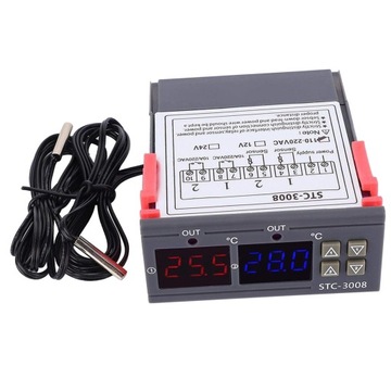 Cyfrowy regulator temperatury STC na 12V