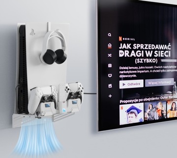 Настенная вешалка + зарядное устройство 2 в 1 для Sony PlayStation 5 PS5