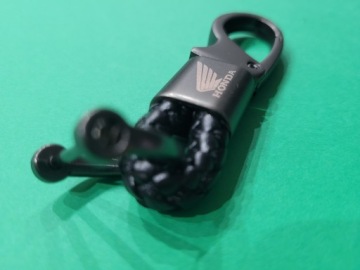 Плетеный брелок Honda Черный