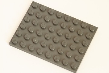 Lego płytka 6x8 3036 ciemnoszary