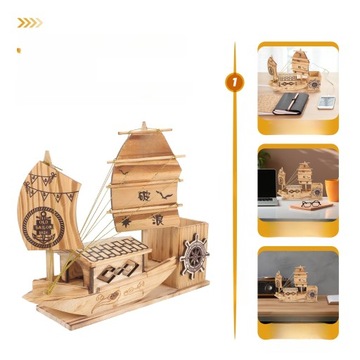 ДЕРЕВЯННЫЙ ДЕРЖАТЕЛЬ ДЛЯ РУЧКИ, ОРГАНИЗАТОР И УКРАШЕНИЕ НАСТЛА